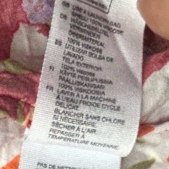 & Other Stories Floral Wrap Dress Red  Flower pattern Size 4 Los Angeles - Picture 5 of 10